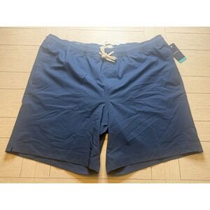 Trinity Coast NWT Mens Swim Trunks Navy Lined‎ Shorts Pockets Sz 2XLT